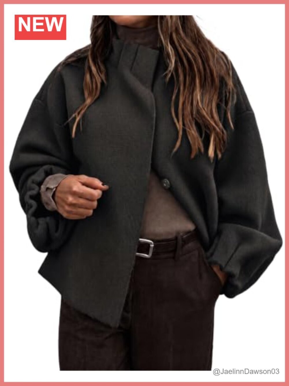 Ruffle Mock Neck Long Sleeve Cardigan Sweater